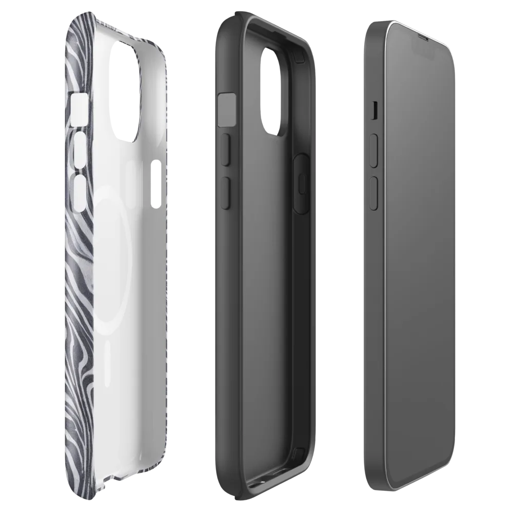 Monochrome Maelstrom on MagSafe Tough Case for iPhone® — Front