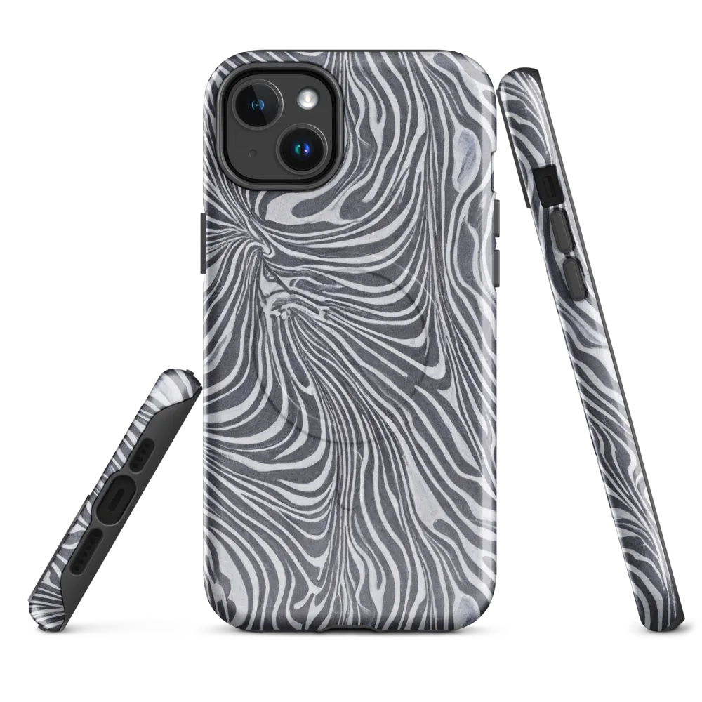 Monochrome Maelstrom on MagSafe Tough Case for iPhone® — Front