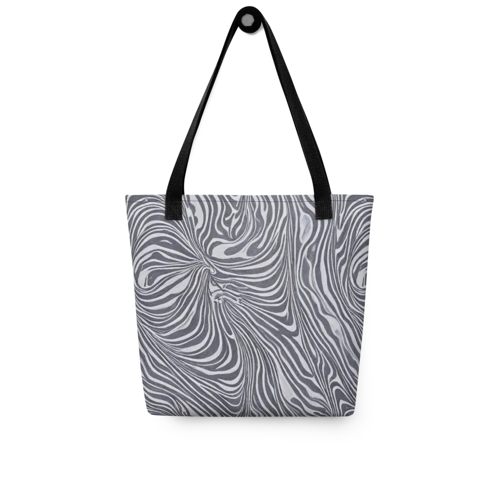 Monochrome Maelstrom on Tote Bag — Front