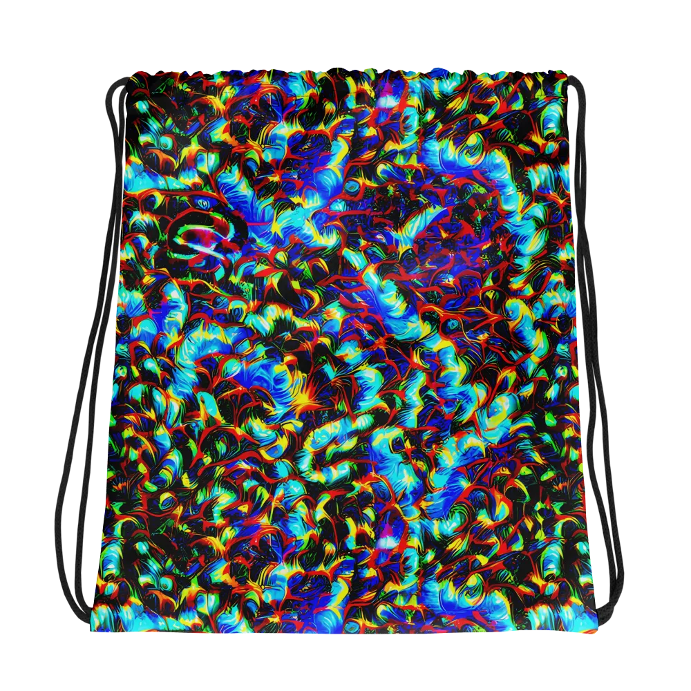 Blue Flame Jungle on Drawstring Bag — Photo