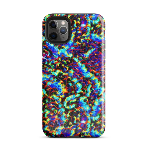 Blue Flame Jungle on a Tough Case for iPhone®