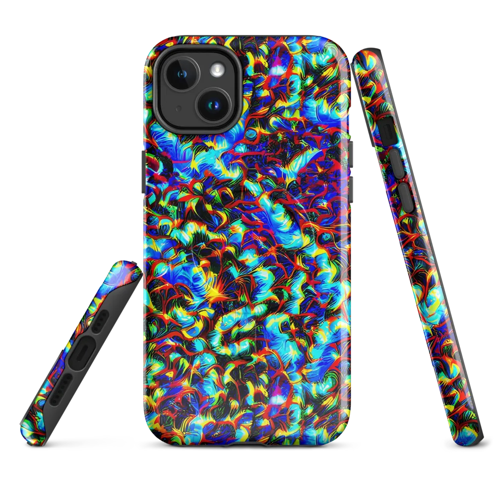 Blue Flame Jungle on MagSafe Tough Case for iPhone® — Front