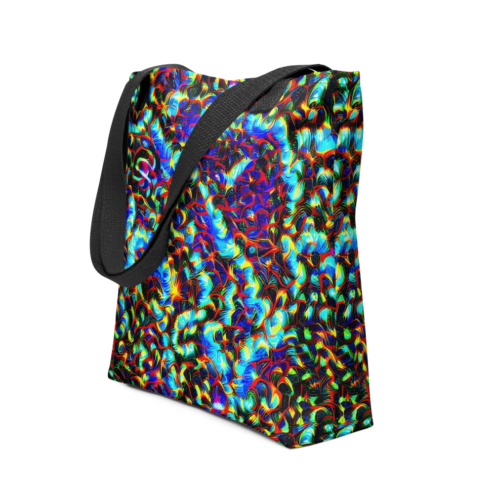 Blue Flame Jungle on Tote Bag — Front