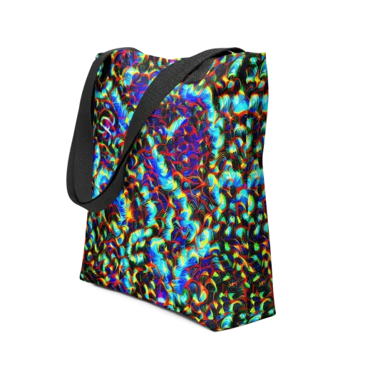 Blue Flame Jungle on a Tote Bag