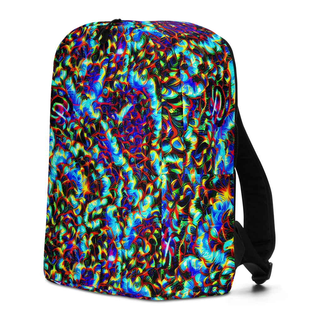 Blue Flame Jungle on Minimalist Backpack — Left
