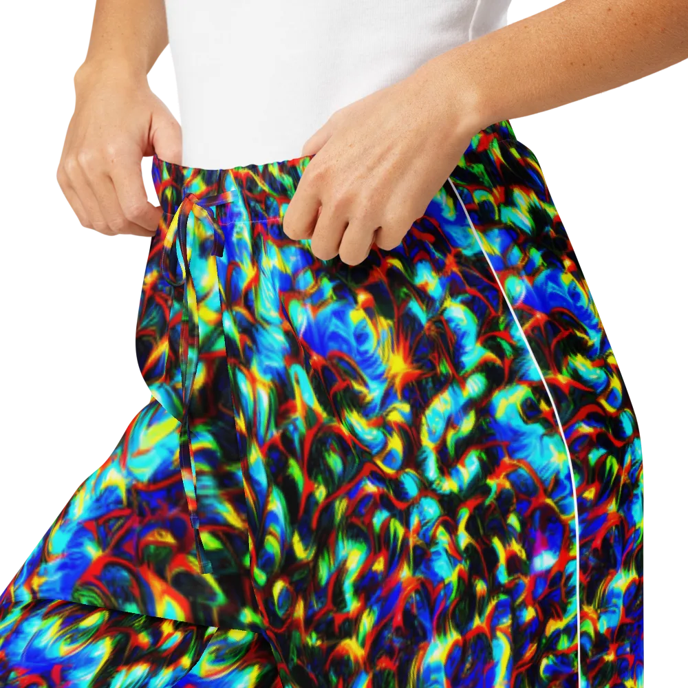 Blue Flame Jungle on Women's Pajama Pants — Product details