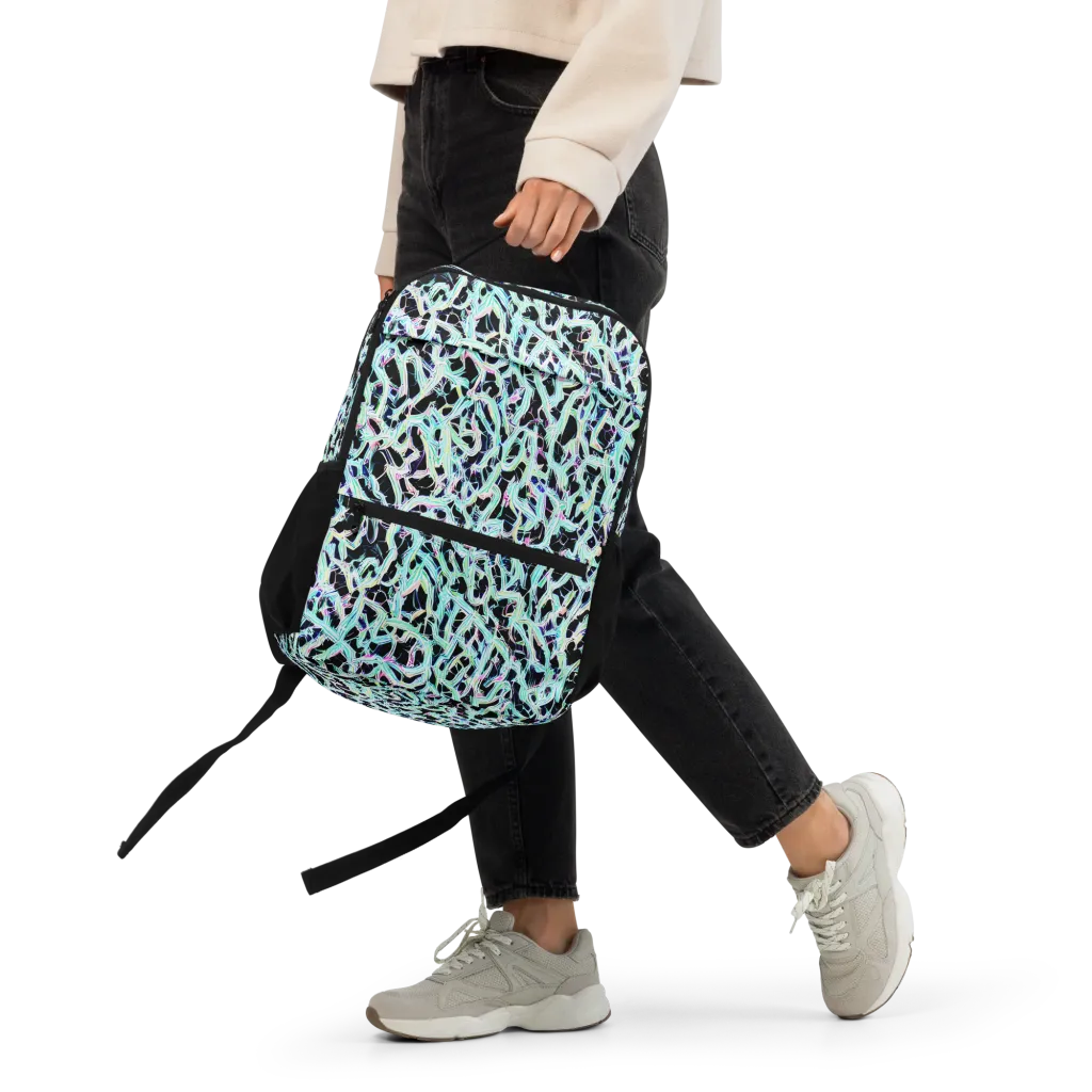 Quantum Weave on Utility Backpack — Front