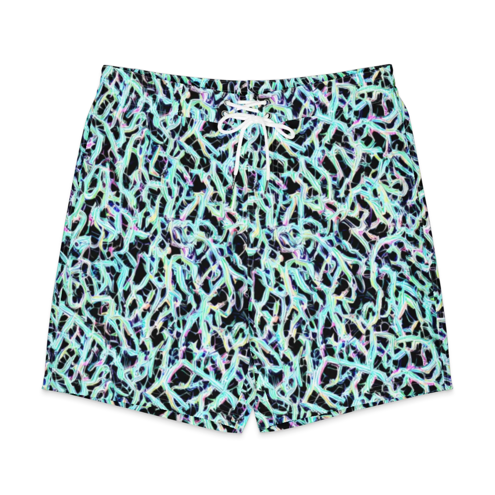 Quantum Weave on Men's Board Shorts — Front