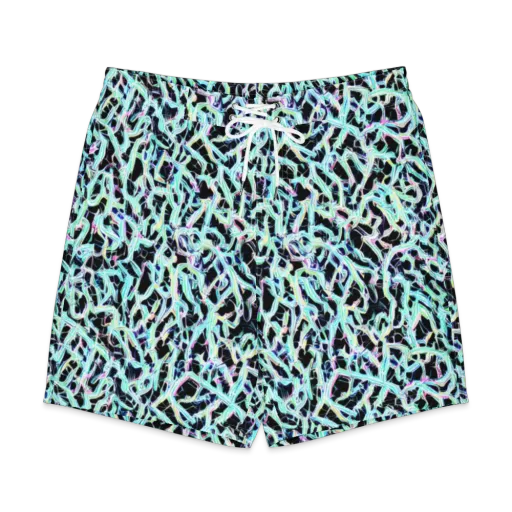 Quantum Weave on a Men's Board Shorts