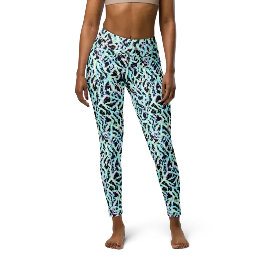 Quantum Weave on a Yoga Leggings