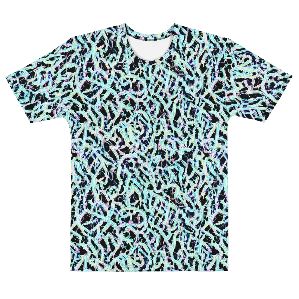 Quantum Weave on Men's Cotton Crew Neck T-Shirt — Front