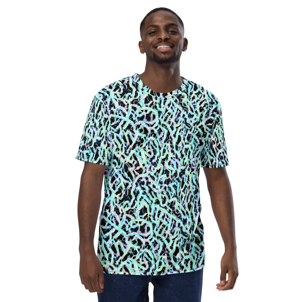 Quantum Weave on Men's Crew Neck T-Shirt — Front