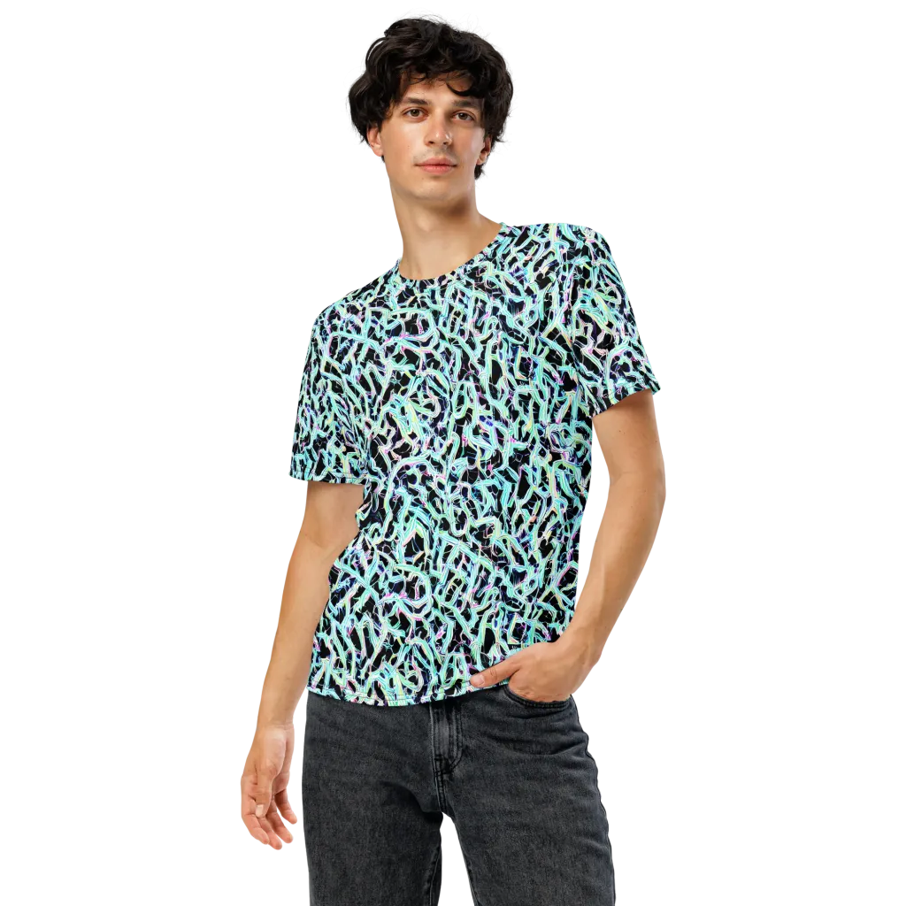 Quantum Weave on Men's Crew Neck T-Shirt — Front
