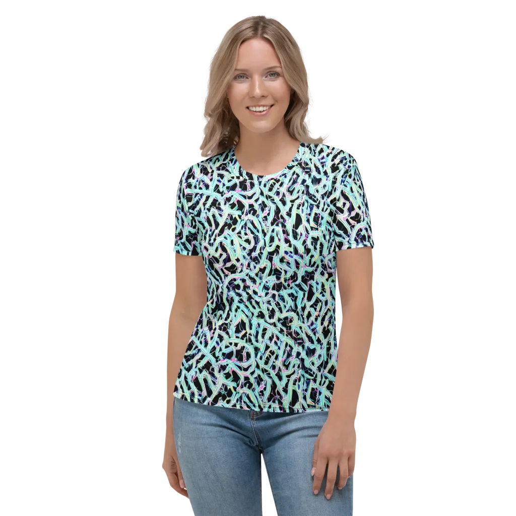 Quantum Weave on Women's Crew Neck T-Shirt — Front
