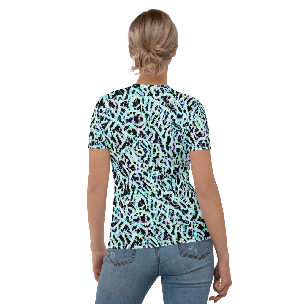 Quantum Weave on Women's Crew Neck T-Shirt — Back