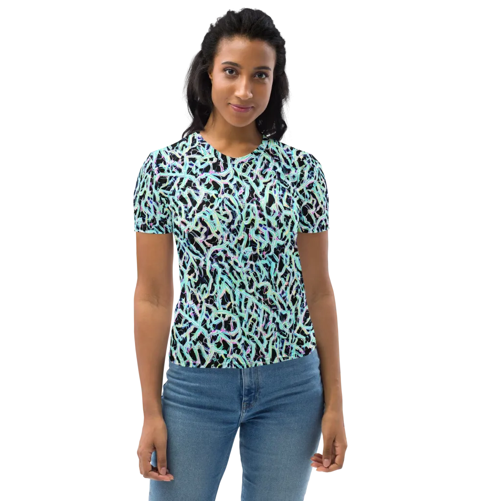 Quantum Weave on Women's Crew Neck T-Shirt — Front
