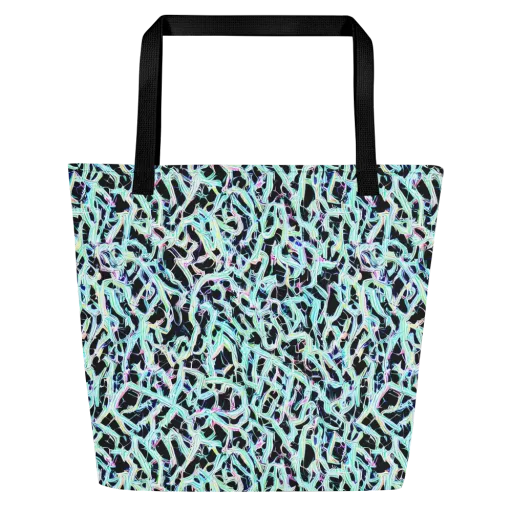 Quantum Weave on a Large Tote Bag W/ Pocket