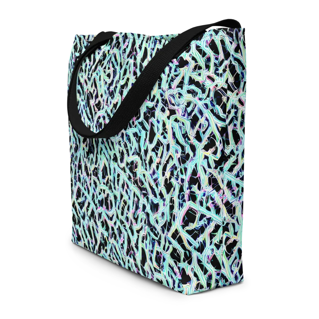 Quantum Weave on Large Tote Bag W/ Pocket — Front