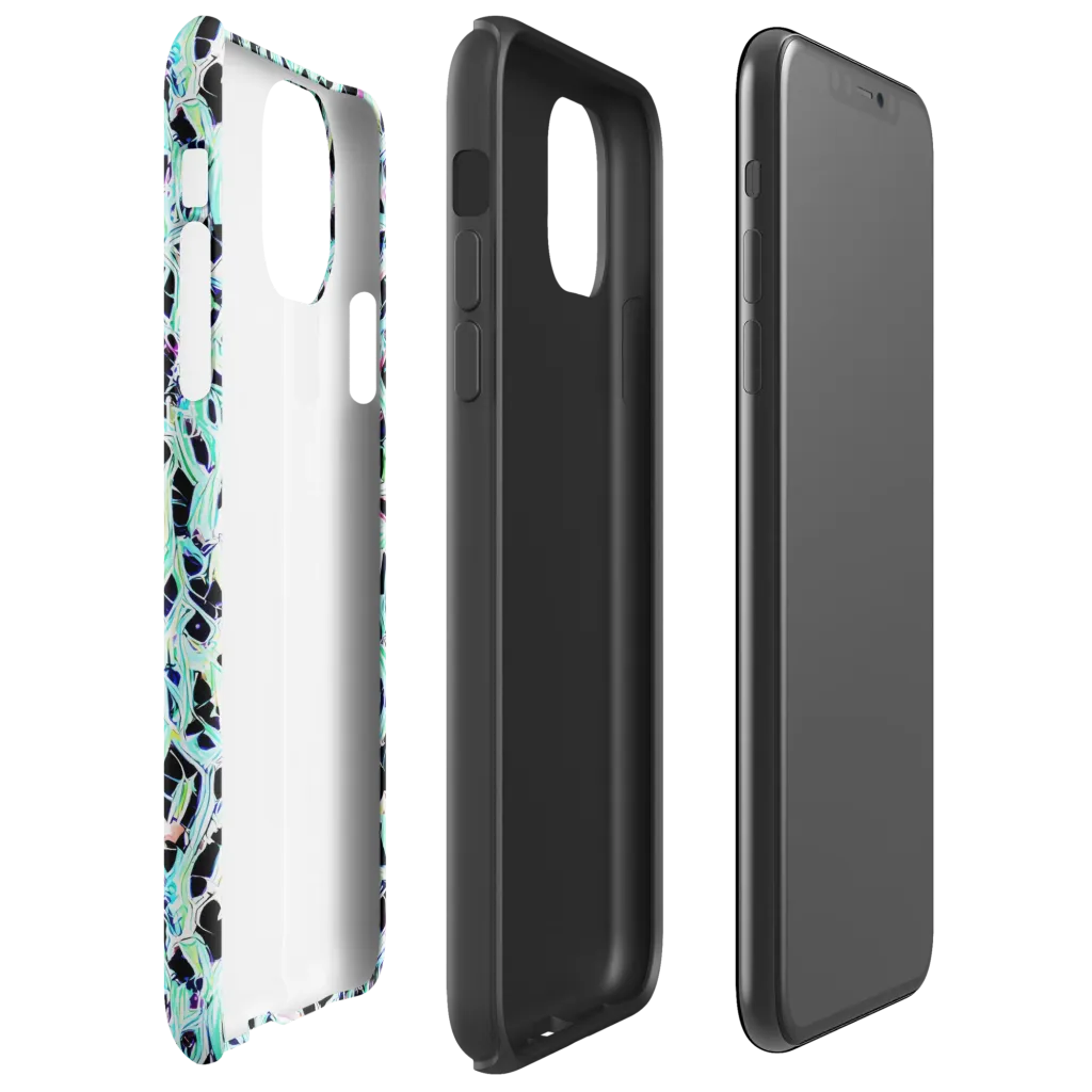 Quantum Weave on Tough Case for iPhone® — Right