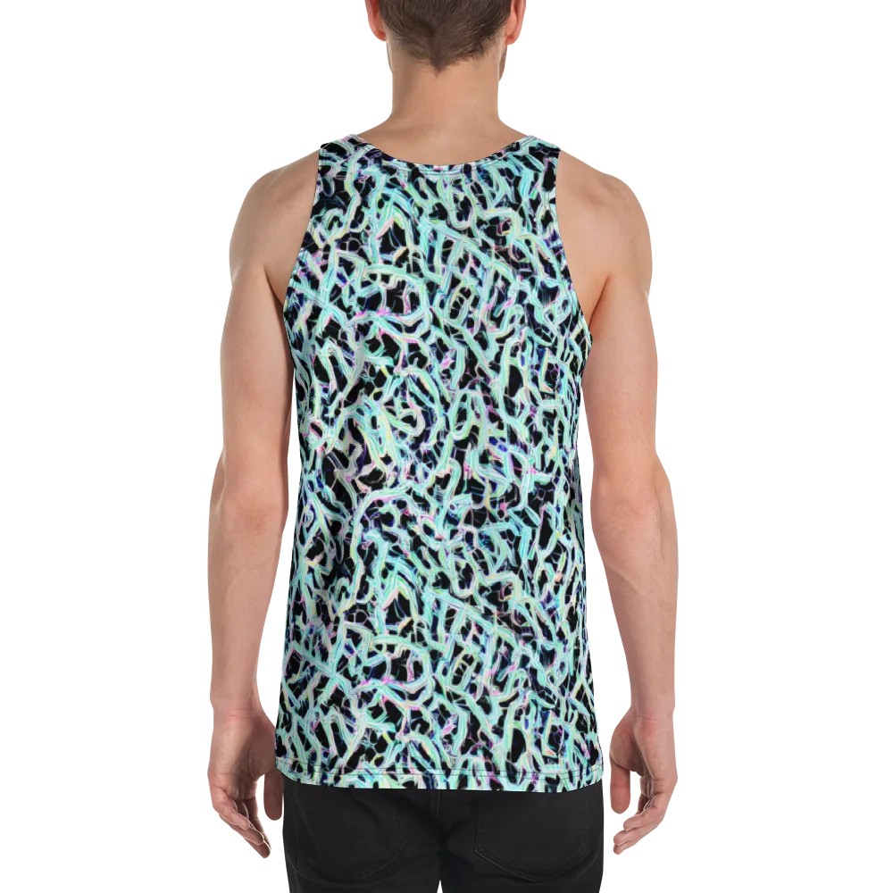 Quantum Weave on Men's Tank Top — Back