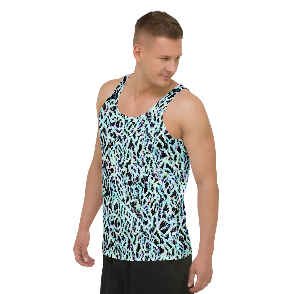 Quantum Weave on Men's Tank Top — Left Front