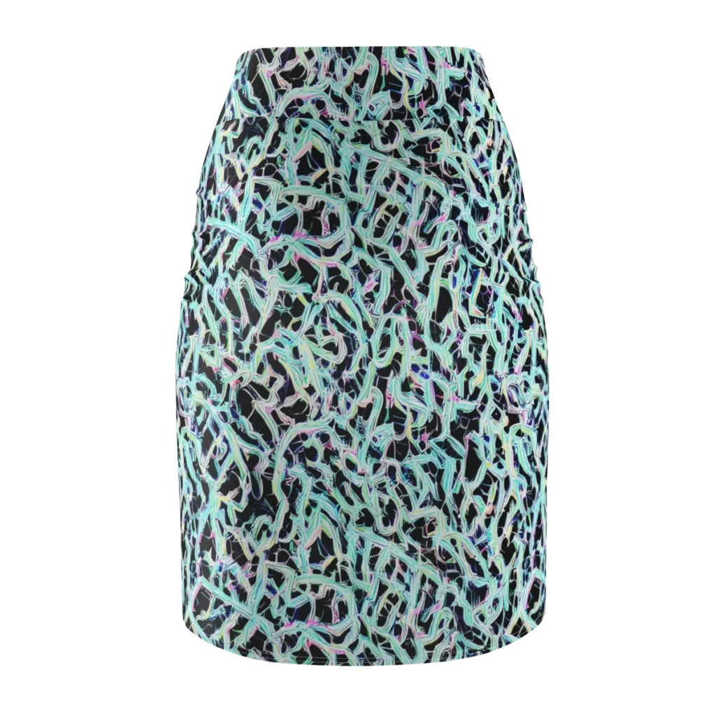 Quantum Weave on Pencil Skirt — Back