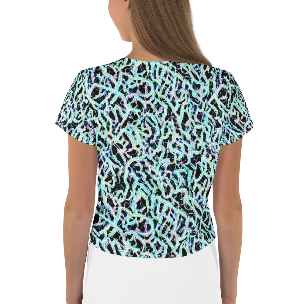Quantum Weave on Crop Tee — Back
