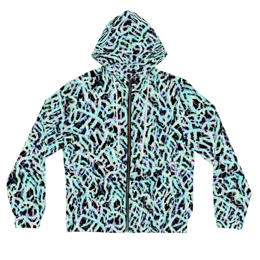 Quantum Weave on a Women's Full-Zip Hoodie