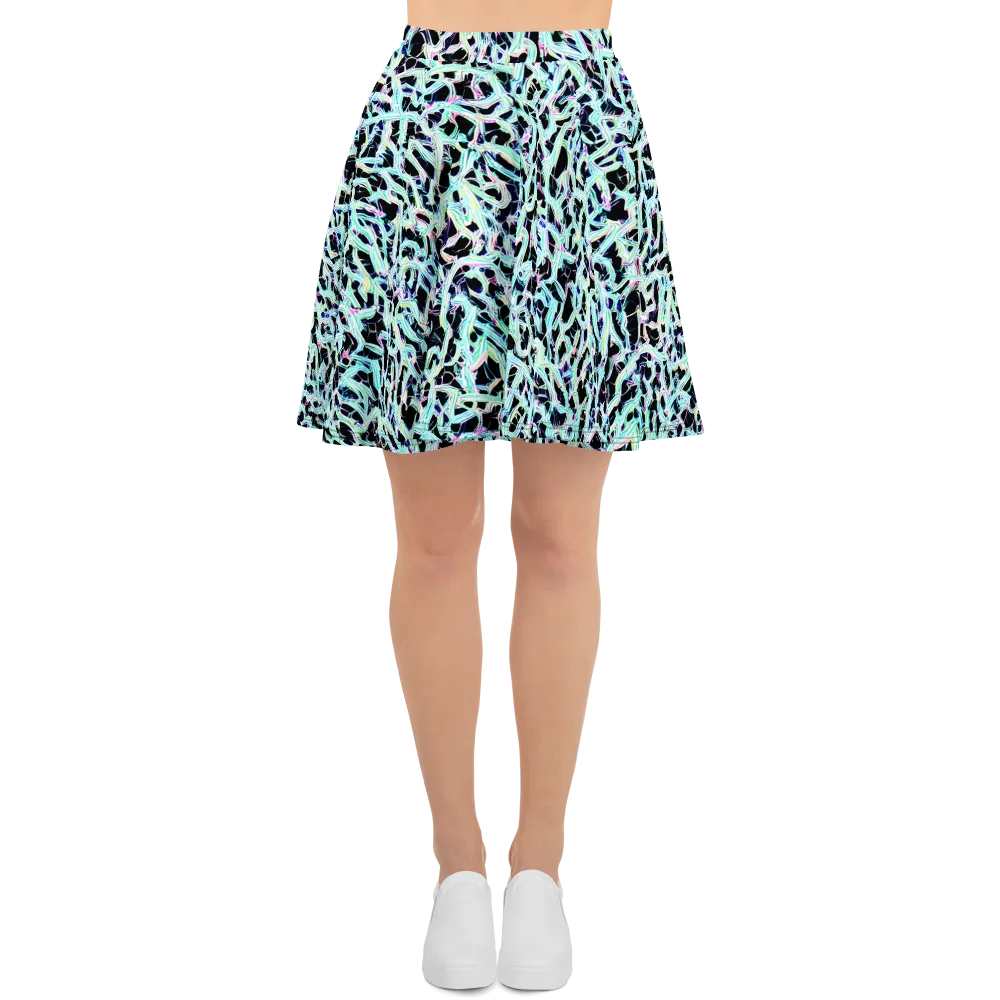 Quantum Weave on Skater Skirt — Front