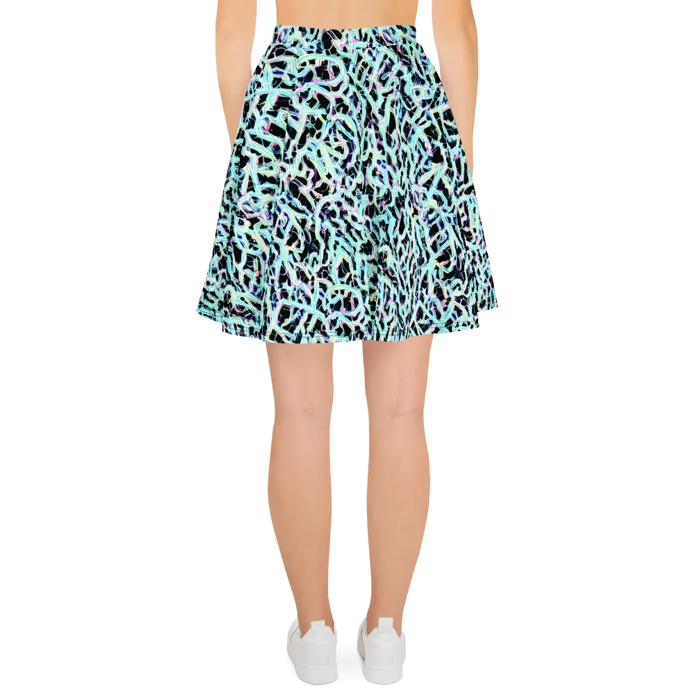 Quantum Weave on Skater Skirt — Back