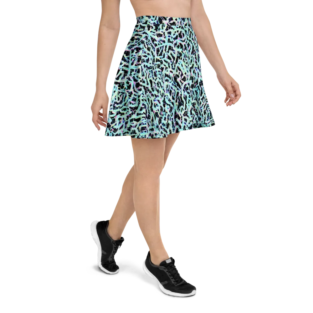 Quantum Weave on Skater Skirt — Right