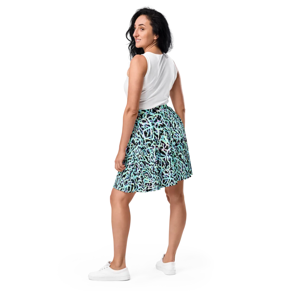 Quantum Weave on Skater Skirt — Back