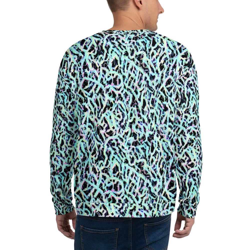 Quantum Weave on Sweatshirt — Back