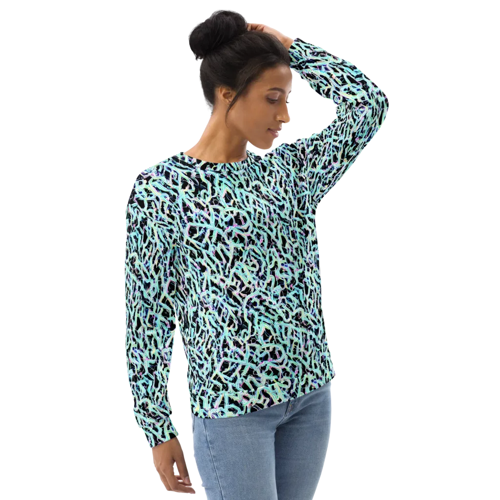 Quantum Weave on Sweatshirt — Right Front
