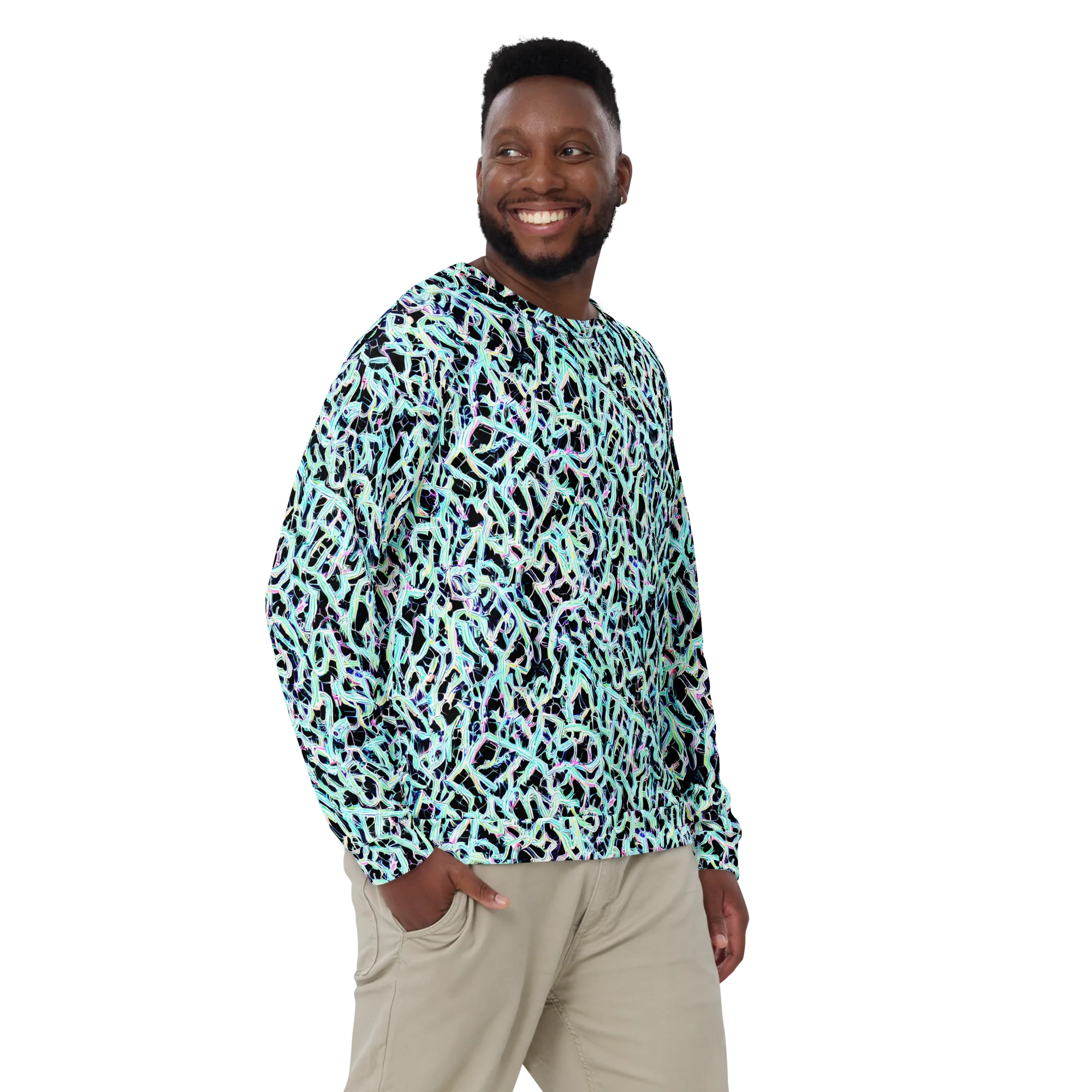 Quantum Weave on Sweatshirt — Front