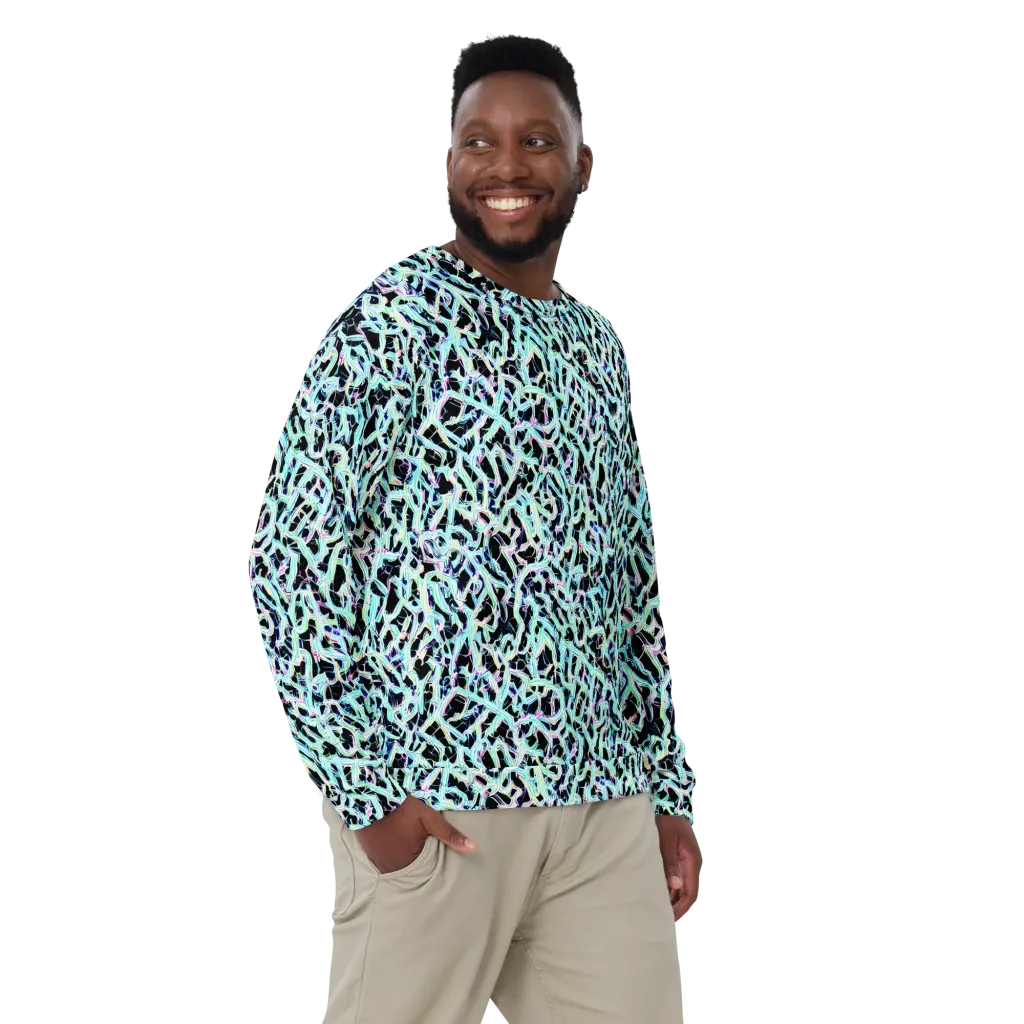 Quantum Weave on Sweatshirt — Front