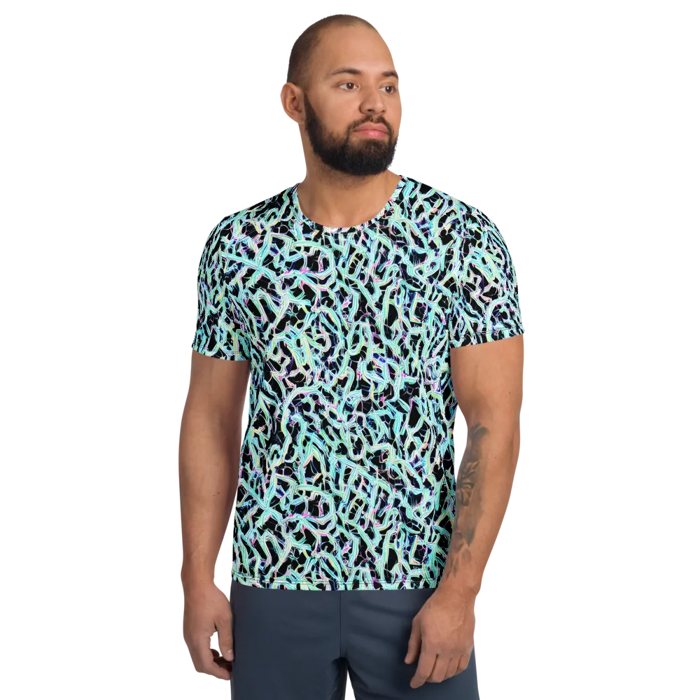 Quantum Weave on Men's Athletic T-Shirt — Front