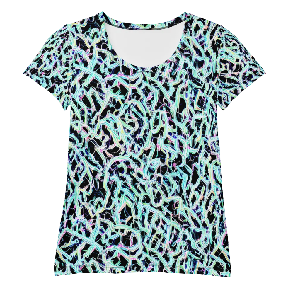Quantum Weave on Women's Athletic T-Shirt — Front