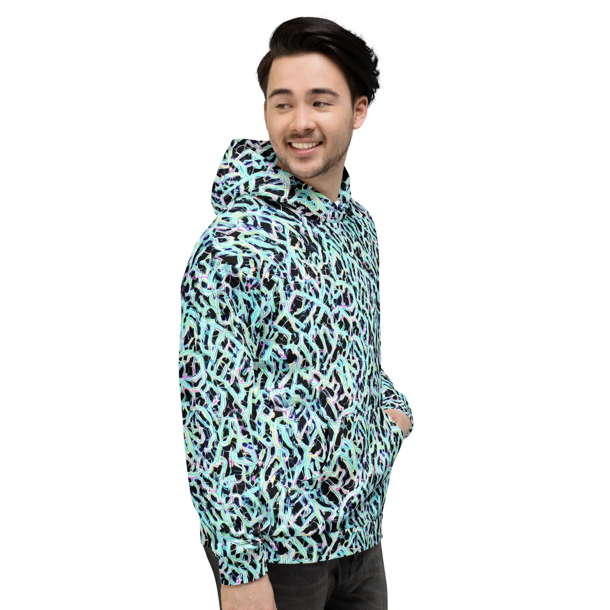 Quantum Weave on Hoodie — Right