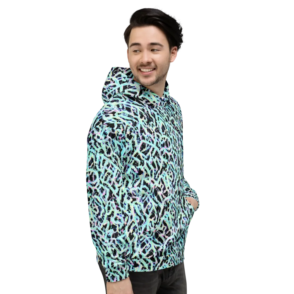 Quantum Weave on Hoodie — Right