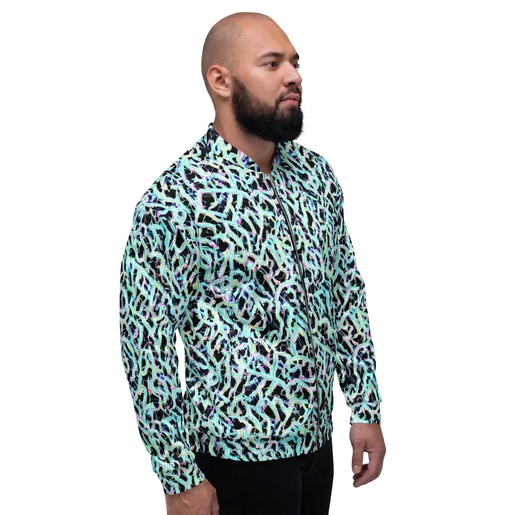 Quantum Weave on Bomber Jacket — Right