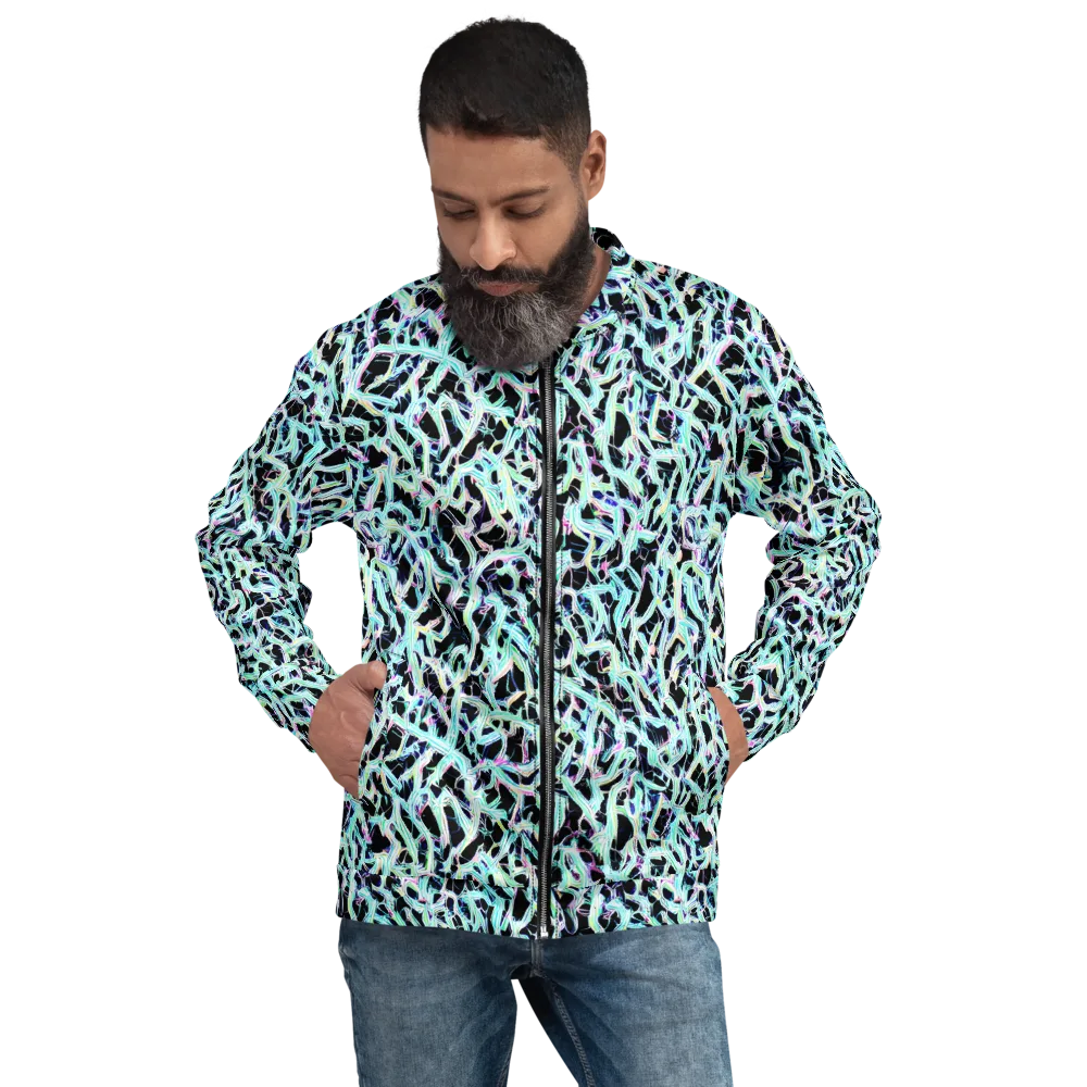 Quantum Weave on Bomber Jacket — Front