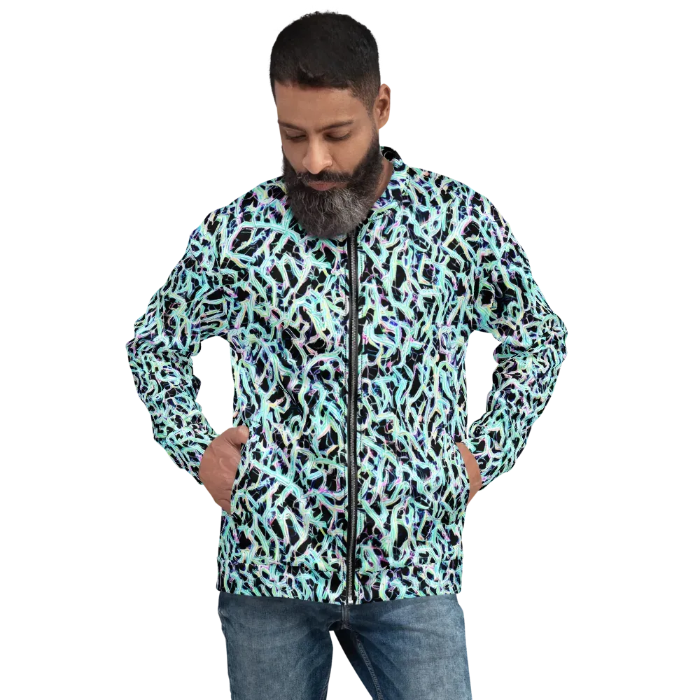 Quantum Weave on Bomber Jacket — Front