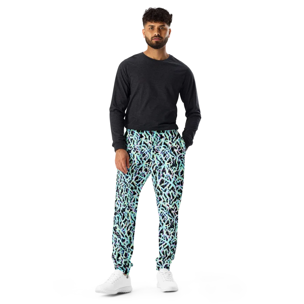 Quantum Weave on Men's Joggers — Front