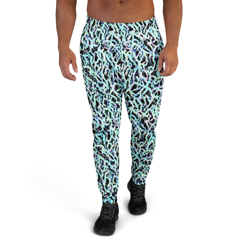 Quantum Weave on Men's Joggers — Front