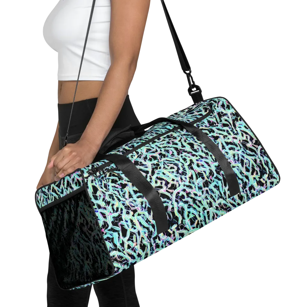 Quantum Weave on Duffle Bag — Front