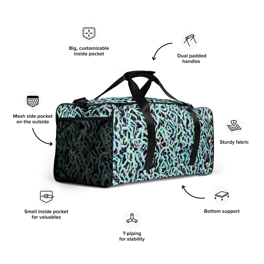 Quantum Weave on Duffle Bag — Right Front