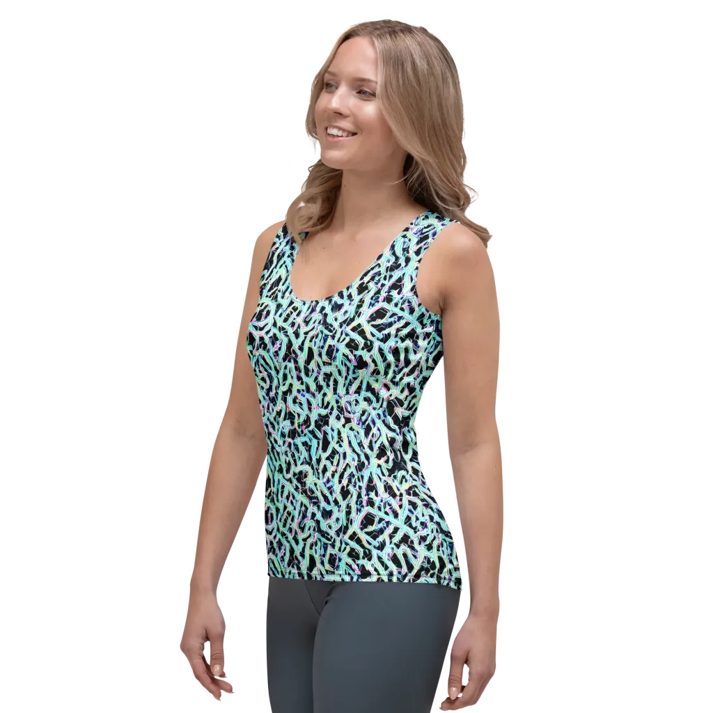 Quantum Weave on Women's Tank Top — Left Front