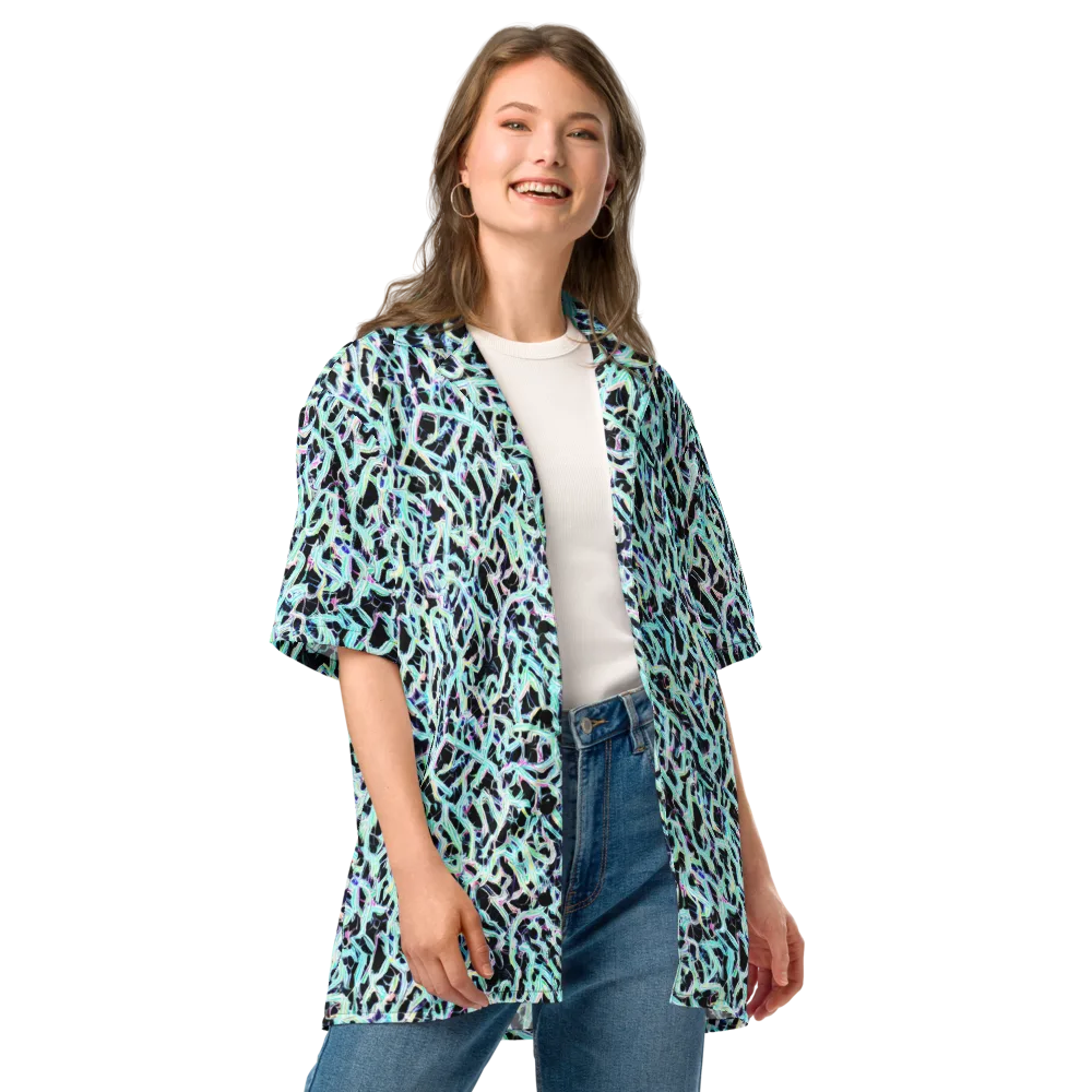 Quantum Weave on Button Shirt — Front