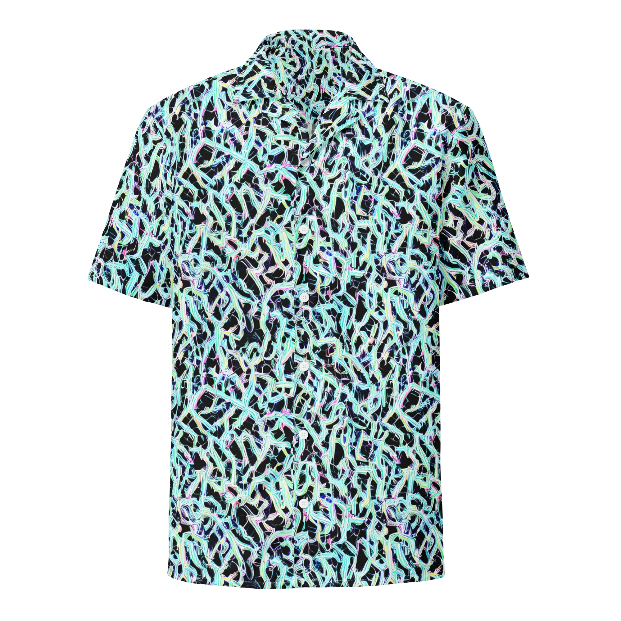 Quantum Weave on Button Shirt — Front